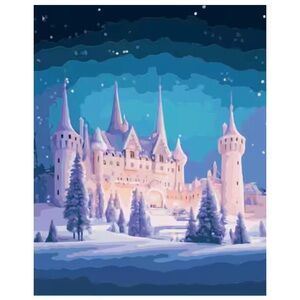 16" x 20" Winter Castle Paint-by-Number Kit by Artist's Loft